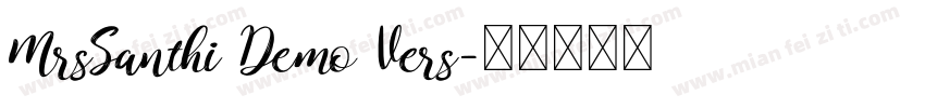 MrsSanthi Demo Vers字体转换